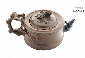 Beautiful clay teapot from Yixing.