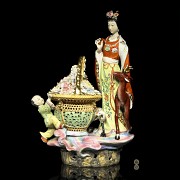 Chinese porcelain enamelled lady, 20th century - 10