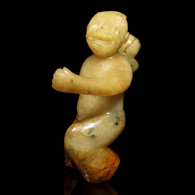 Jade human figure, Han dynasty - 4