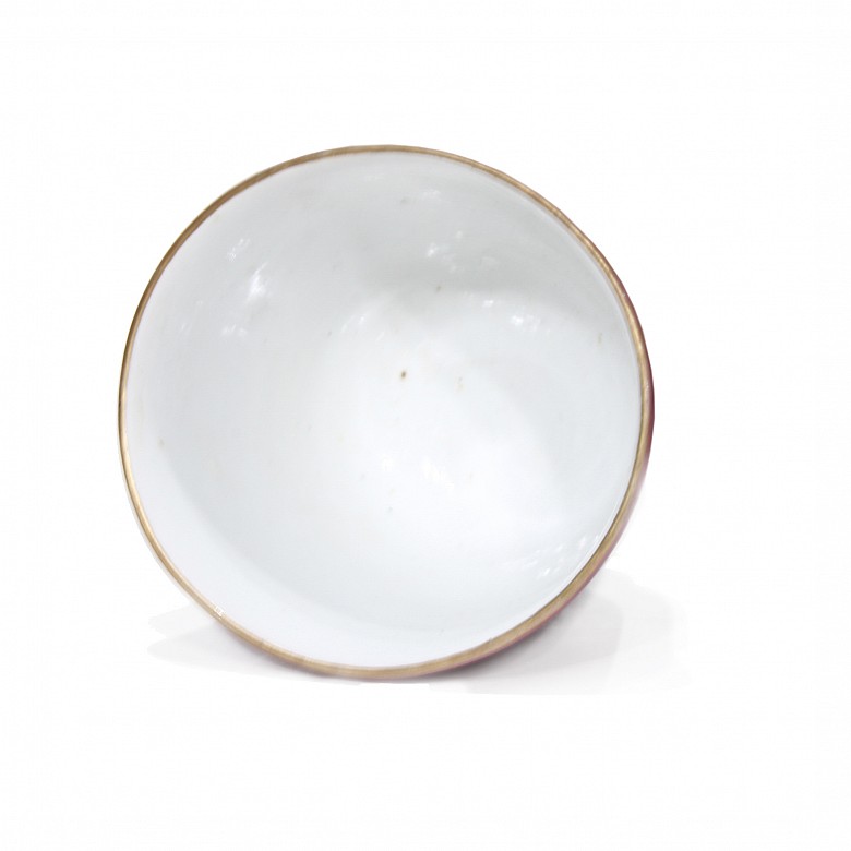 Monochrome porcelain bowl, 20th century