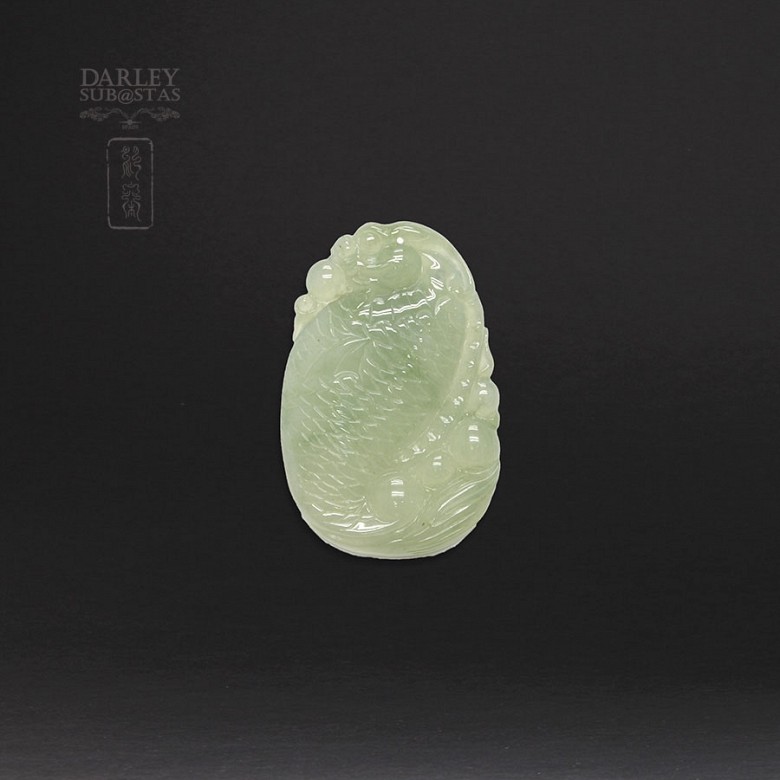Natural jadeite pendant - 2