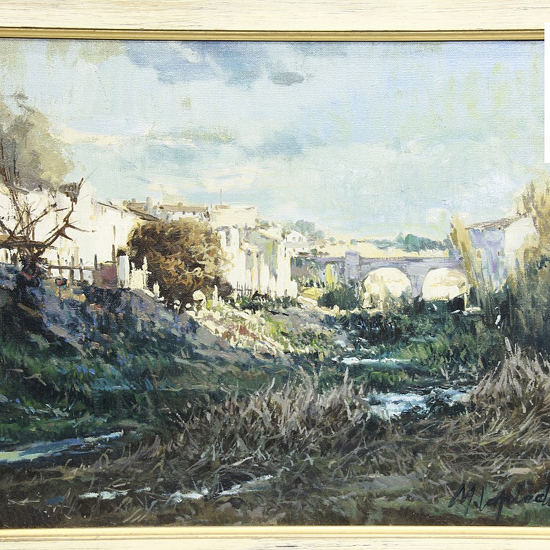 Miguel Lapiedra Blasco (20th century) Two landscapes. - 2