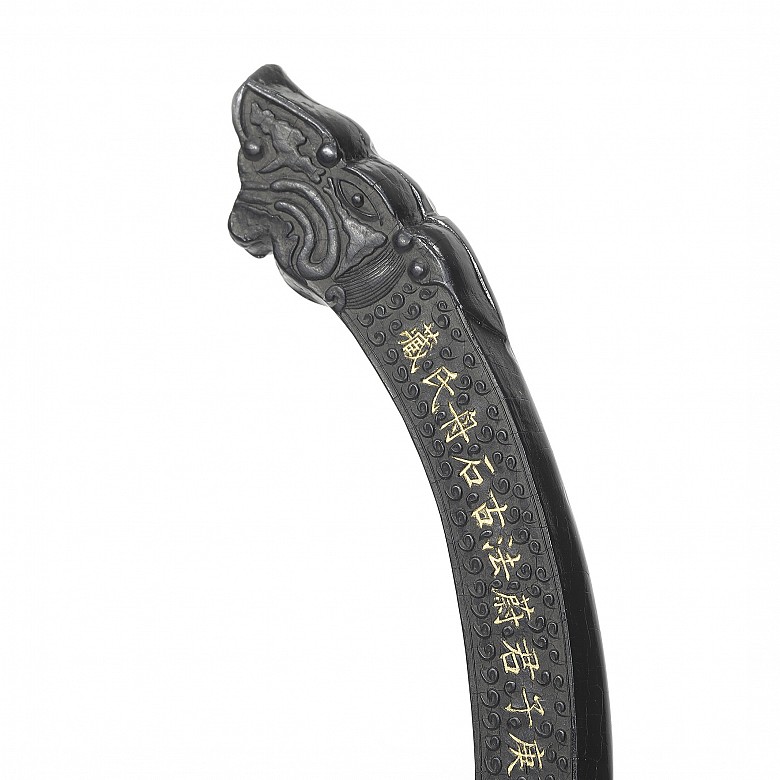 Dragon shaped ink plaque, 20th century