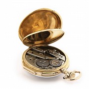 Martinot pocket watch in 14K gold. - 4