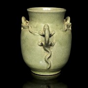 Jarra de cerámica vidriada, estilo Song