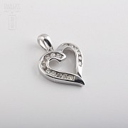 Pendant with 0.25cts Diamond White Gold