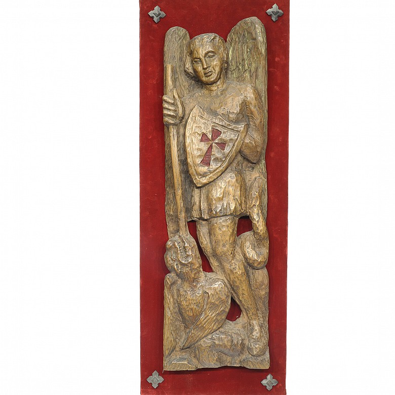 Talla decorativa de estilo medieval, S.XX - 1