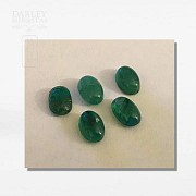 Five Brazilian Emeralds