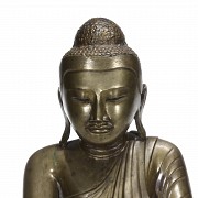 Buda tailandés “Bhumisparsha mudra”, s.XX - 4