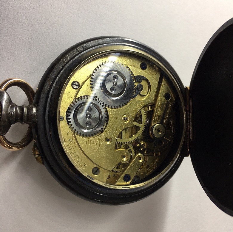 Pocket watch coltbert numbering with two windows, - 8