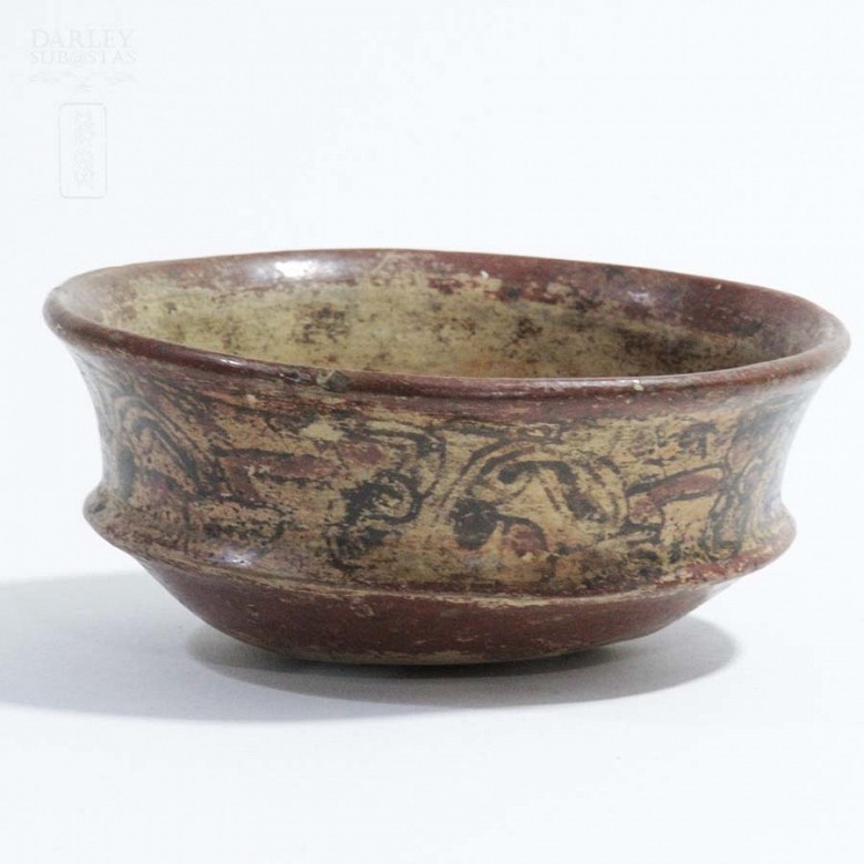 Maya vessel with polychrome