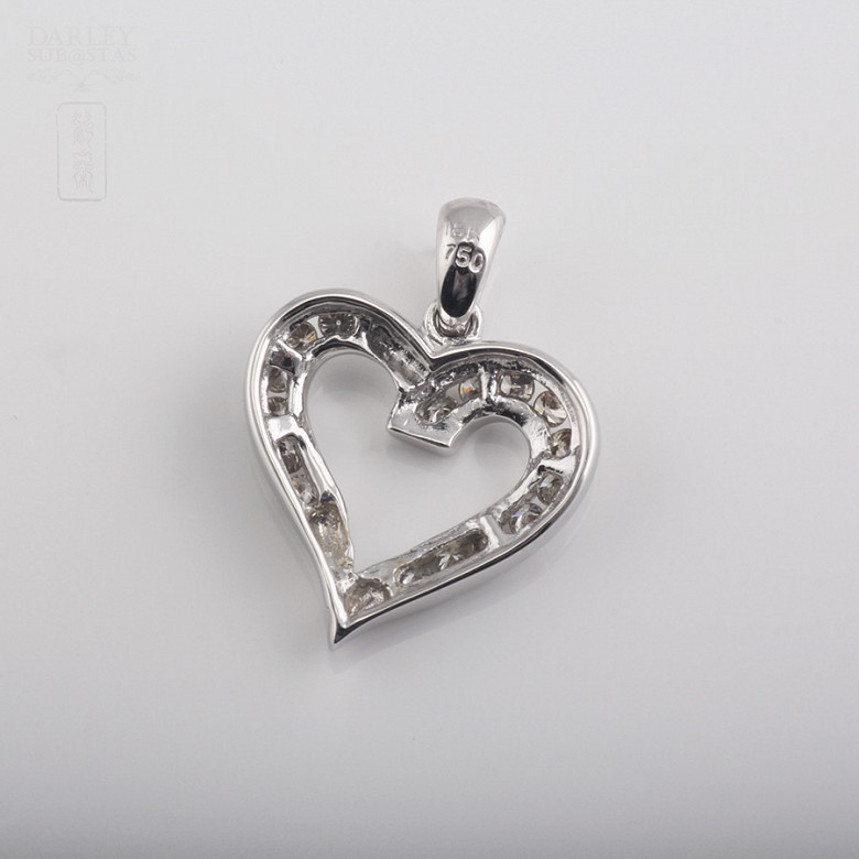 Pendant with 0.25cts Diamond White Gold - 1