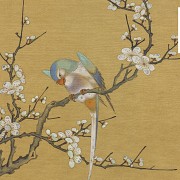 Lot of four paintings, 20th century, China.