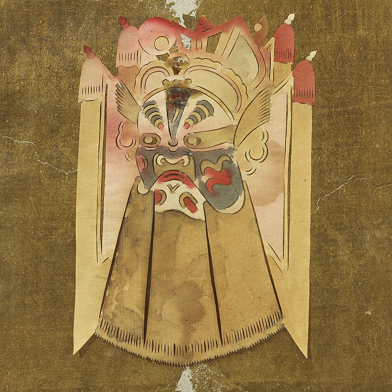 Set of small asian paper masks