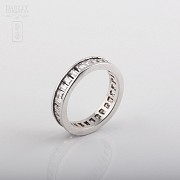 Ring with Zirconia in sterling silver, 925 - 4