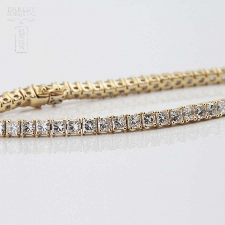 Gold and diamond Rivier bracelet 4.60cts. - 6