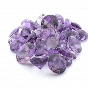 Lot of amethysts round or teardrop cut 431 cts