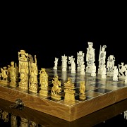 Ivory chess set, 20th Century