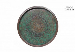 Large Indonesian copper tray, Talam.