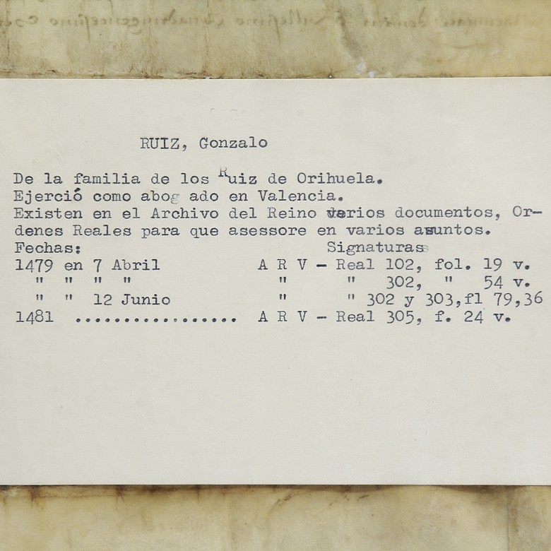 Notarial documents on parchment.