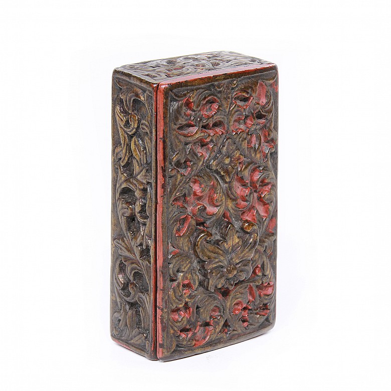 An antique scale with a lacquered box, Persia, 19th century - 3