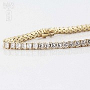 Gold and diamond Rivier bracelet 4.60cts. - 7