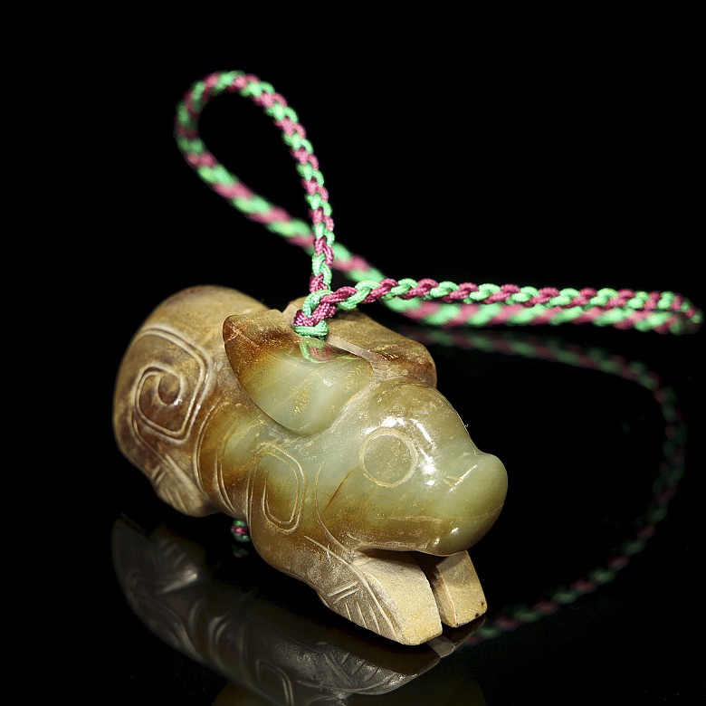 Colgante en jade tallado,  Zhou occidental