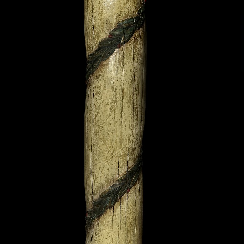Columna jónica de madera, S.XX