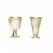 Lot of silver chalices, med.s.XX