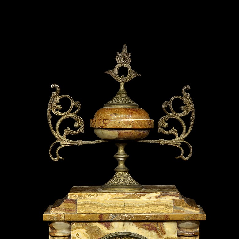 Reloj de ónix egipcio, Napoleón III, S.XIX - 1
