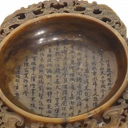 Recipiente de piedra tallada, Shoushan, S.XX