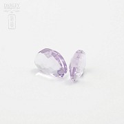 Amethysts couple 12.50cts - 3