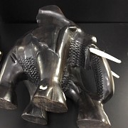 非洲乌木雕刻大象 - 3