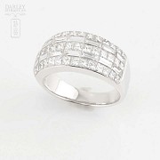 Fantástico anillo oro 18k y diamantes - 7