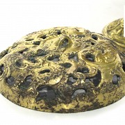 Censer of gilded bronze, 20th Century