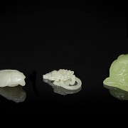 Lote de objetos decorativos de porcelana y jade, S.XX - 5