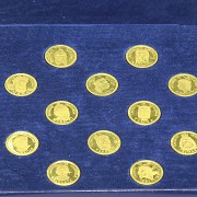 Collection of gold coins 