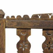 Rustic wooden bench, 20th century - 6