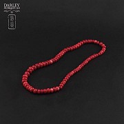 Bambu coral long necklace