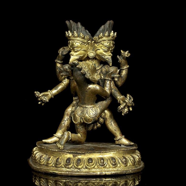 A tibetan bronze figure 