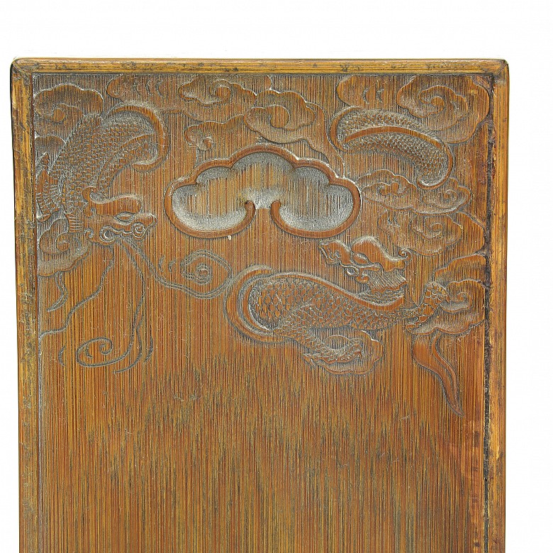 Wooden box with dragons, 20th century