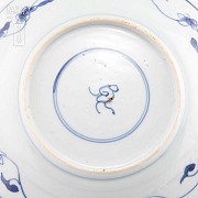 一对十七世紀 清代 1662-1722花卉蓝瓷盆 - 6