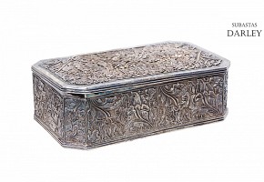 Indonesian silver jewelry box, law 800