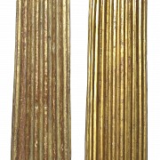 Dos columnas del S.XVIII adaptadas a una lámpara