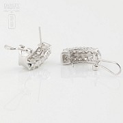 Earrings in 18k white gold and 20 diamonds of 1.82 cts - 3