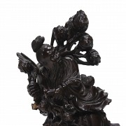 Carved wooden sage, mid-20th century