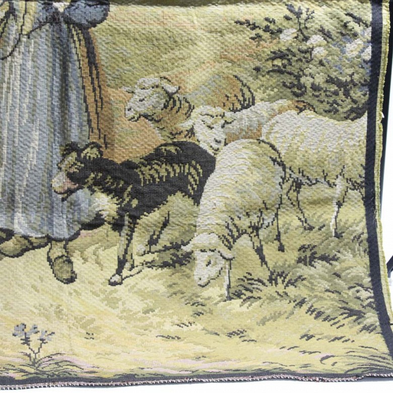 Tapiz Mujer con ovejas - 4