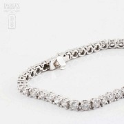 Bracelet in 18k white gold and diamonds 6.00cts - 3