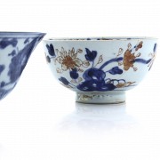 Lote de tres piezas de porcelana, China, s.XX