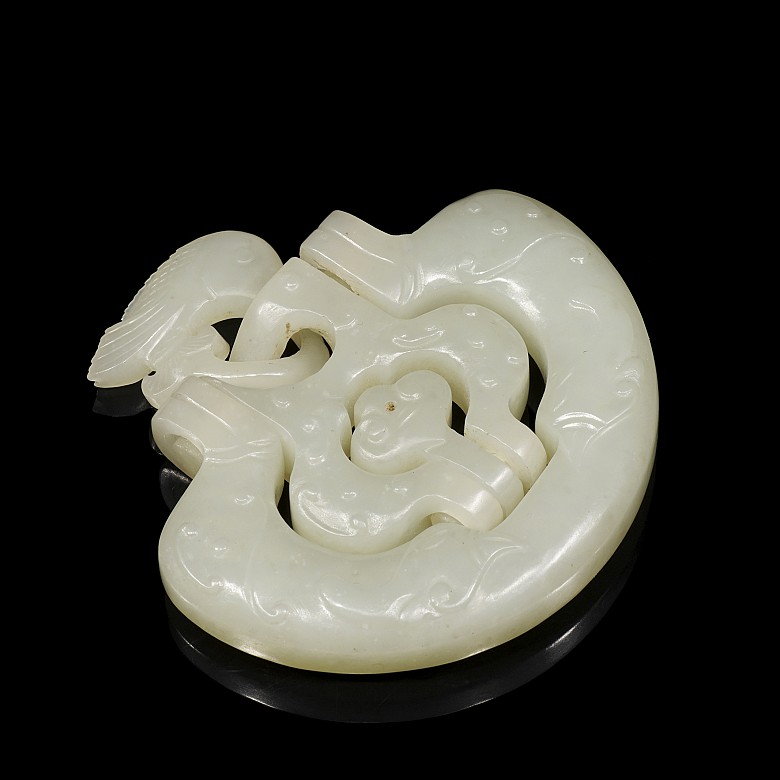 Jade amulet 'Carp', Qing Dynasty - 1